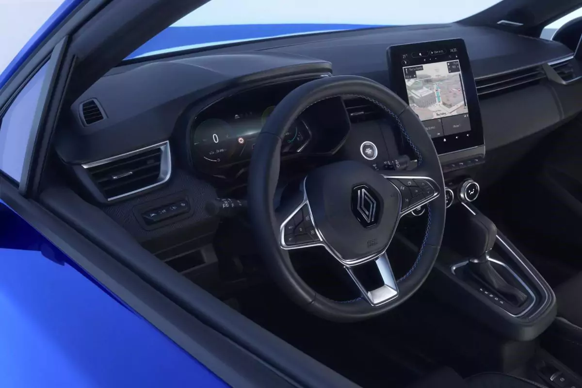 volante e painel digital do Clio da Renault