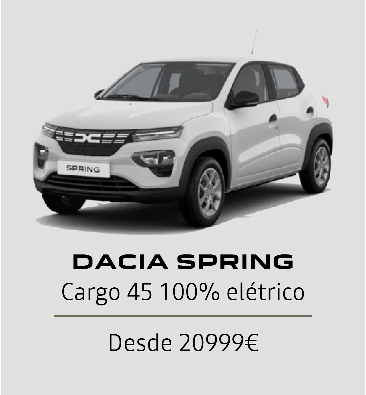 Dacia Spring Cargo 100% elétrico desde 20999€