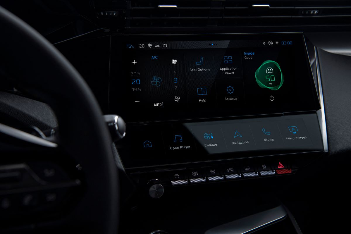 Peugeot 308 interior - painel digital