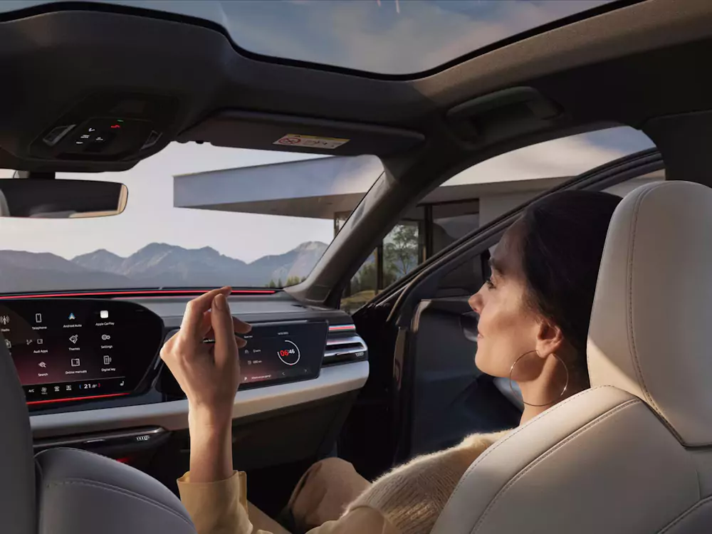 interior-a6-avant teto panorâmico Audi