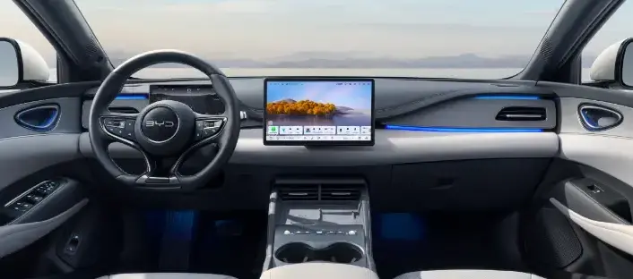 byd seal 6 interior escuro