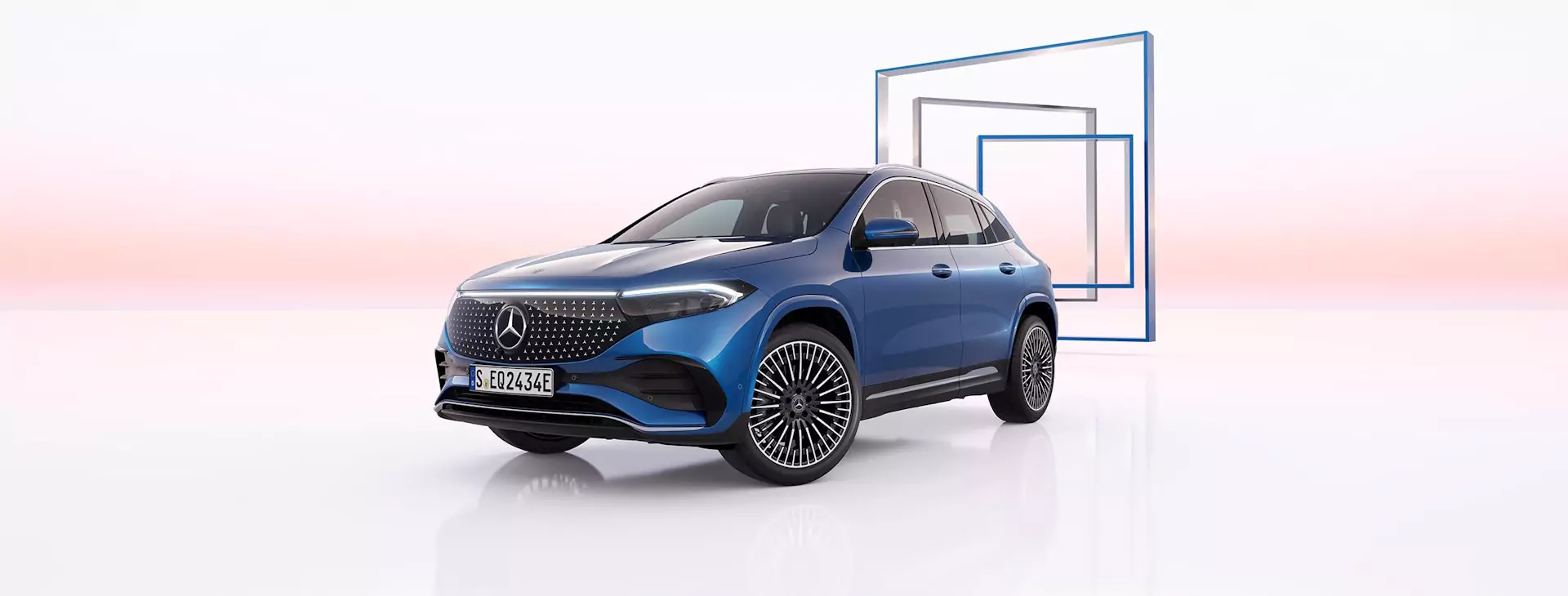 Mercedes Benz EQA azul - suv 100% elétrico