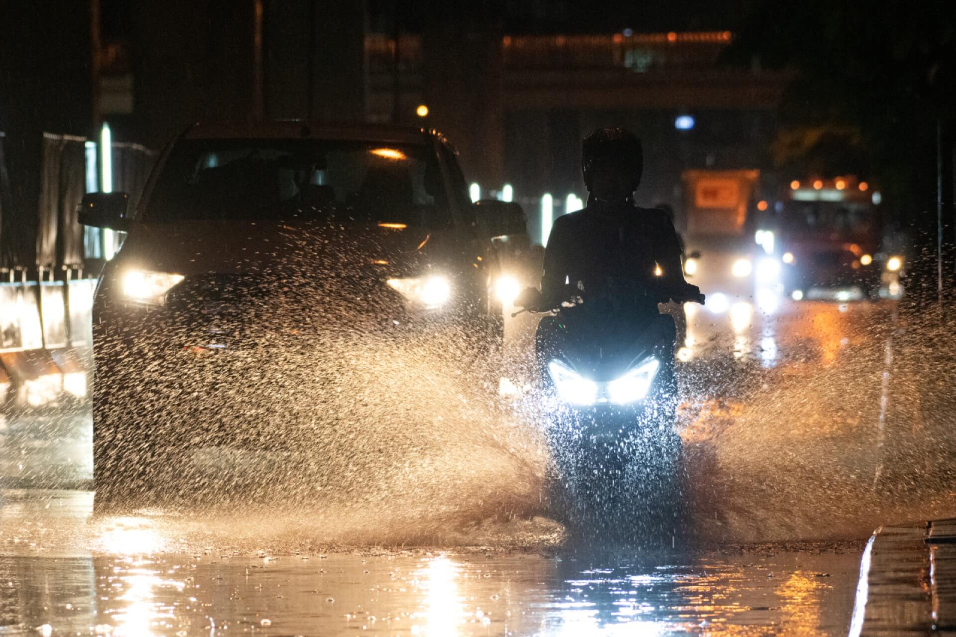 andar de moto no inverno