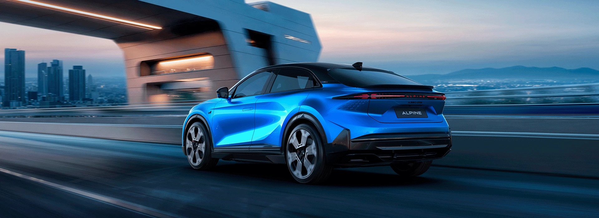 Alpine A390 GTS azul de lado